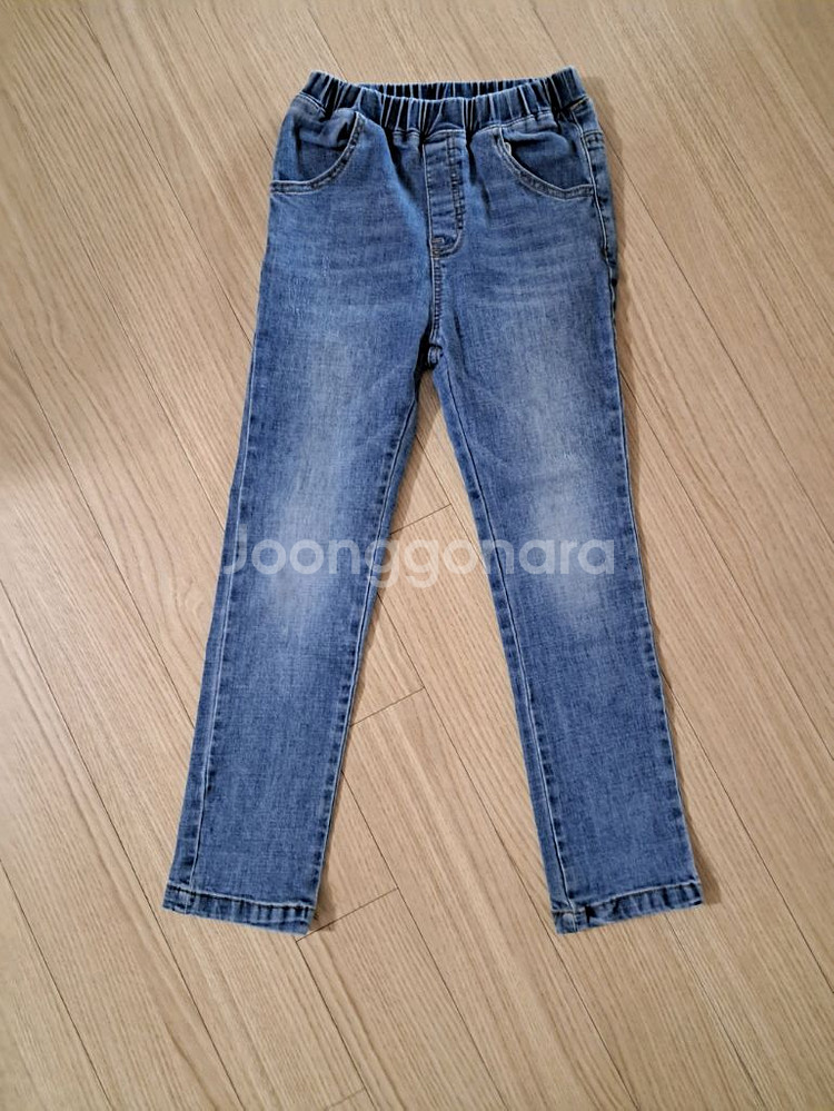 편한 고무줄 청바지 일괄 130-140 사이즈 깨끗--0