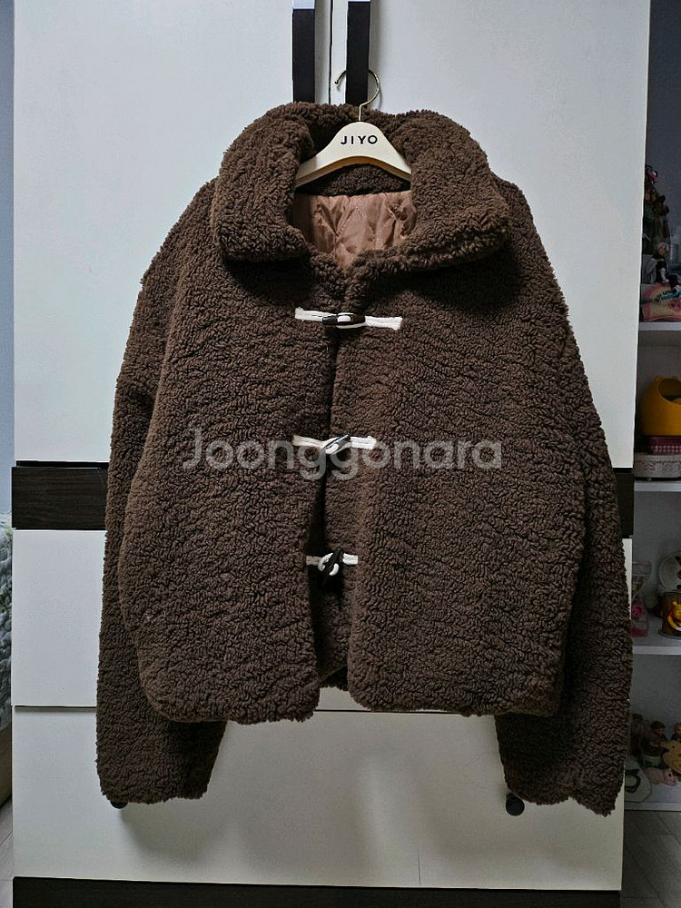 브라운 양털 뽀글이 떡볶이 자켓--0