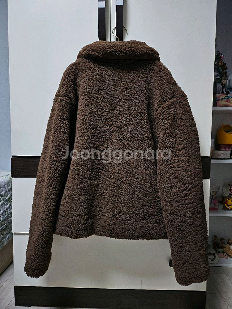 브라운 양털 뽀글이 떡볶이 자켓--1