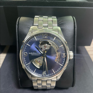 해밀턴 재즈마스터 오픈하트 42mm 청판 오토매틱
