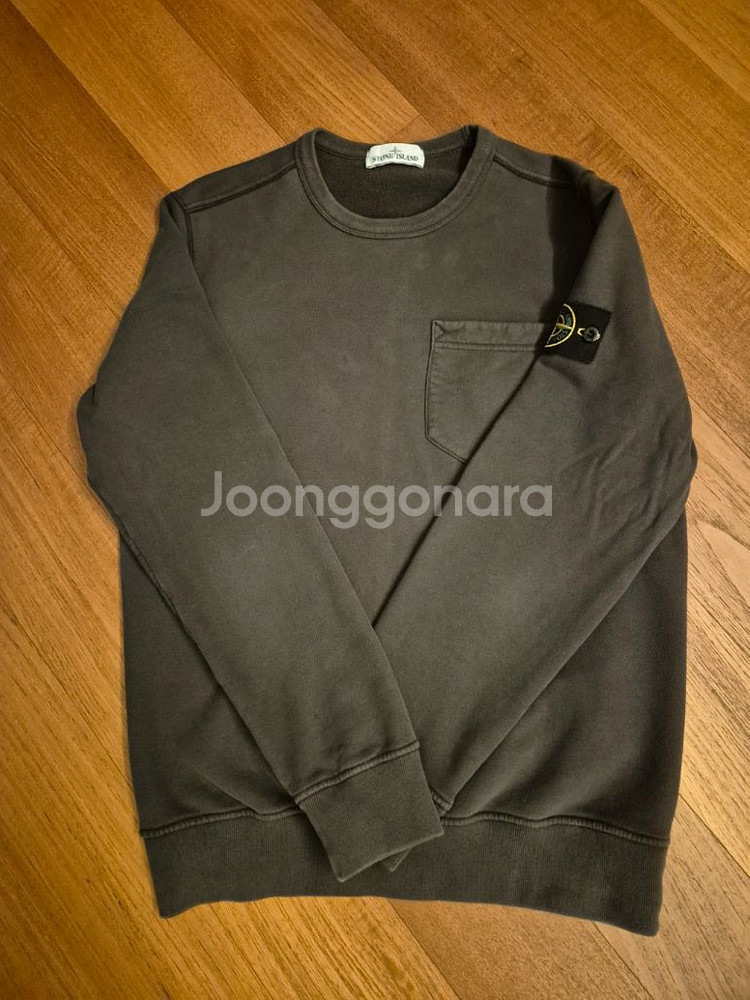 스톤아일랜드 18FW 맨투맨 차콜 백화점정품 L--1