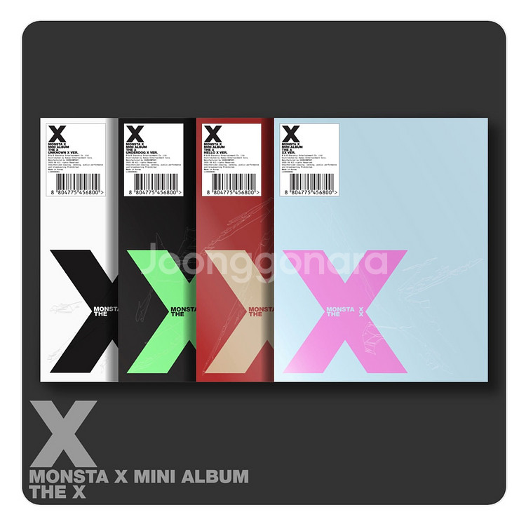 몬스타엑스 더엑스 The X 미개봉 앨범 판매 셔누민혁--0