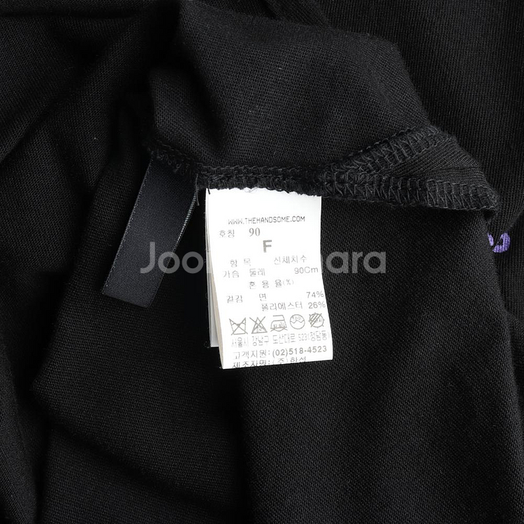 [S]믹스매치레이어 블랙 프린팅 컷아웃 반팔 브이넥 오--5