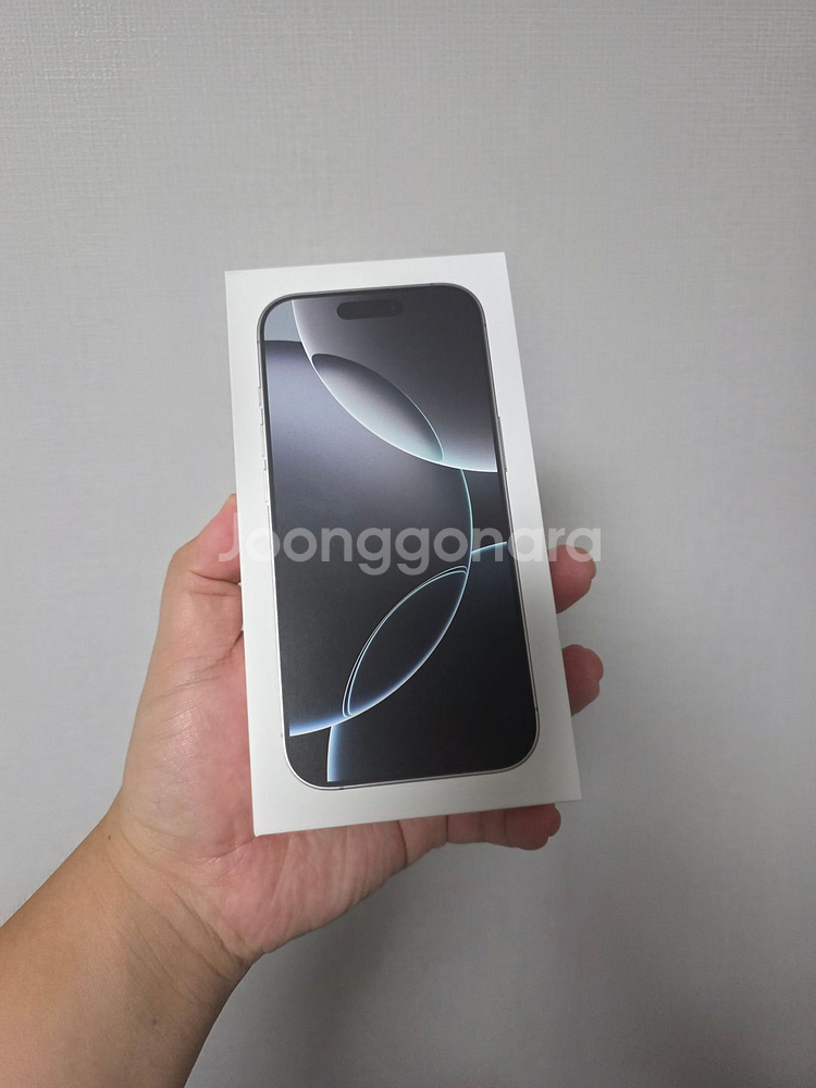 아이폰16프로 화이트 티타늄 512기가 미개봉 자급제--0