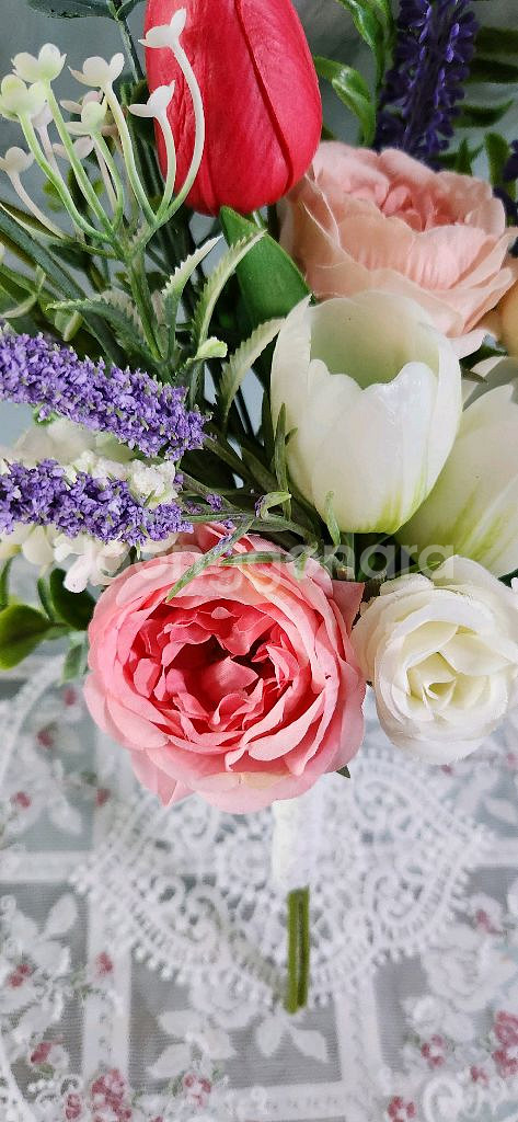 새상품)고급실크조화 웨딩부케 인테리어소품--1