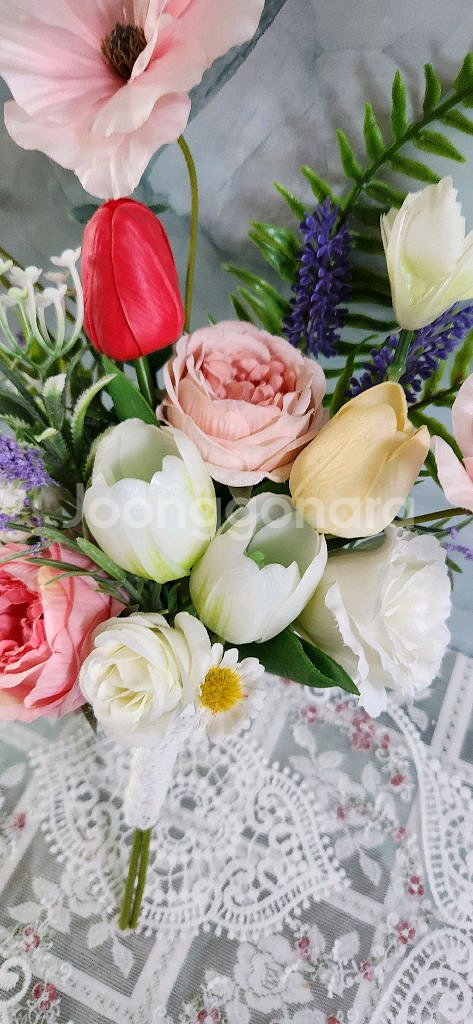 새상품)고급실크조화 웨딩부케 인테리어소품--4