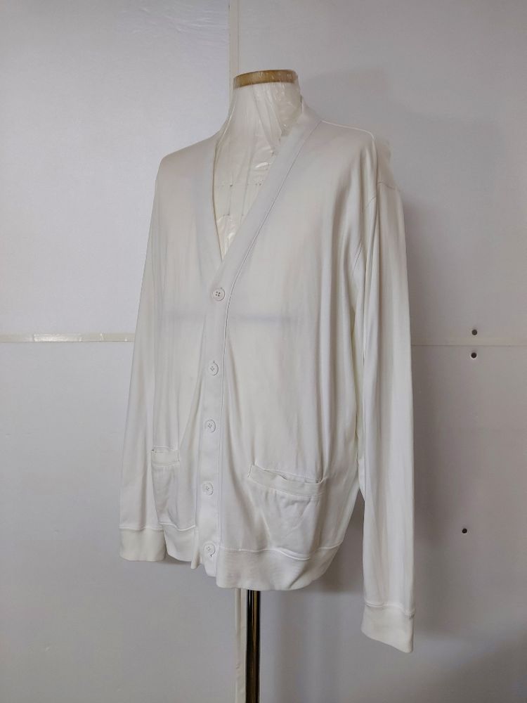 105~)폴로 랄프로렌 화이트 코튼 가디건--1