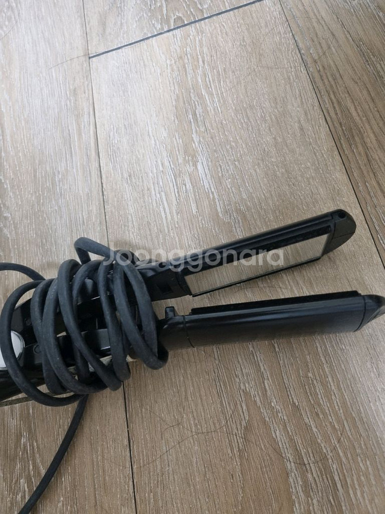 블랙 고데기 디지털 온도조절--1