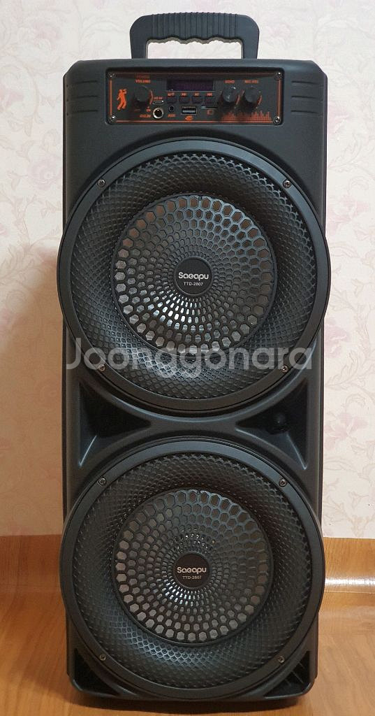 대형 블루투스 노래방 라디오 스피커 새제품 판매합니다,--3