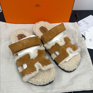 [36]에르메스 시프레 샌들 골드 양털 시어링