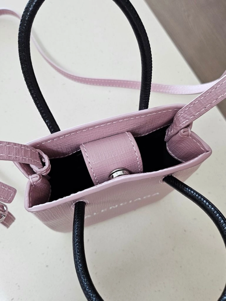 발렌시아가 미니 크로스백 폰홀더백 핑크 이미지