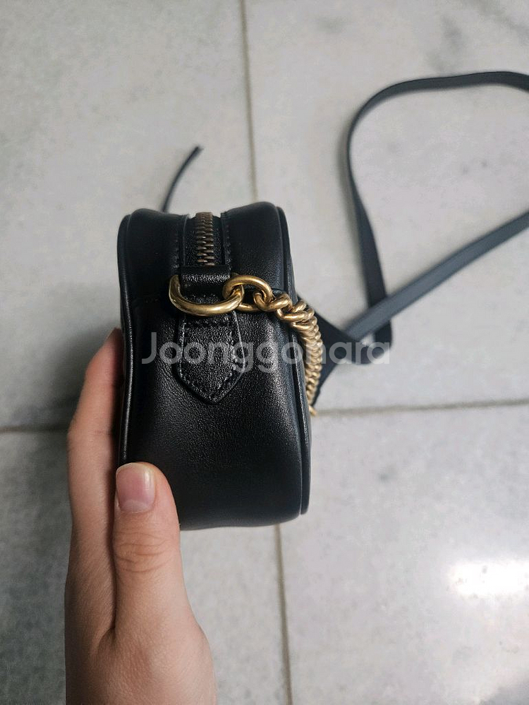 정품 구찌 마몽 미니 카메라백 블랙--3