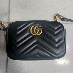 정품 구찌 마몽 미니 카메라백 블랙