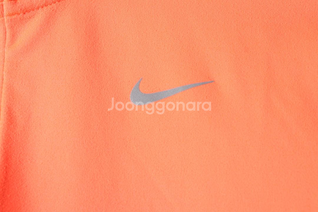 W(M) 나이키 카라 긴팔티셔츠 런닝 반집업 주황--4