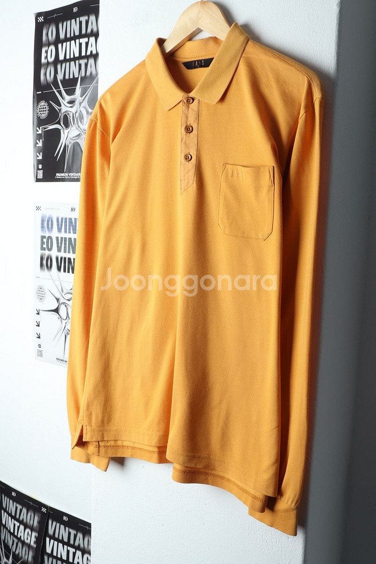 (2XL) 닥스 카라 긴팔티셔츠 빅사이즈 골프 브라운--0