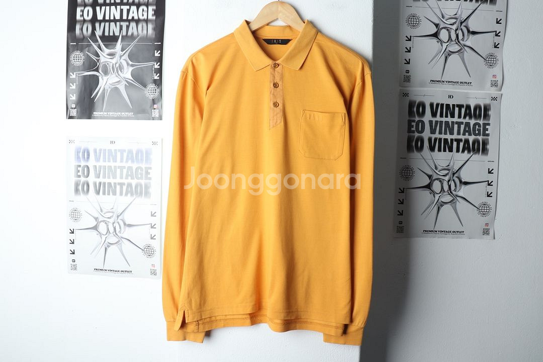 (2XL) 닥스 카라 긴팔티셔츠 빅사이즈 골프 브라운--1