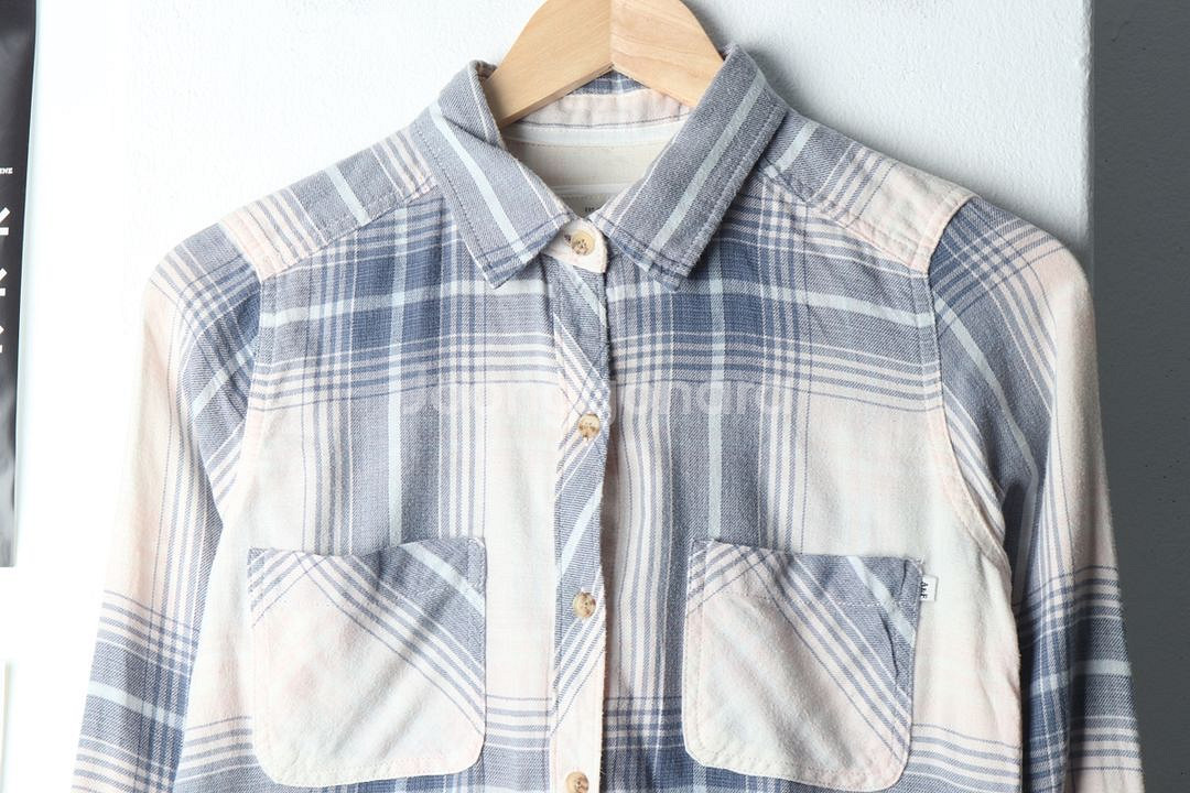 W(XS-S) 아베크롬비 셔츠 남방 체크 플란넬--2