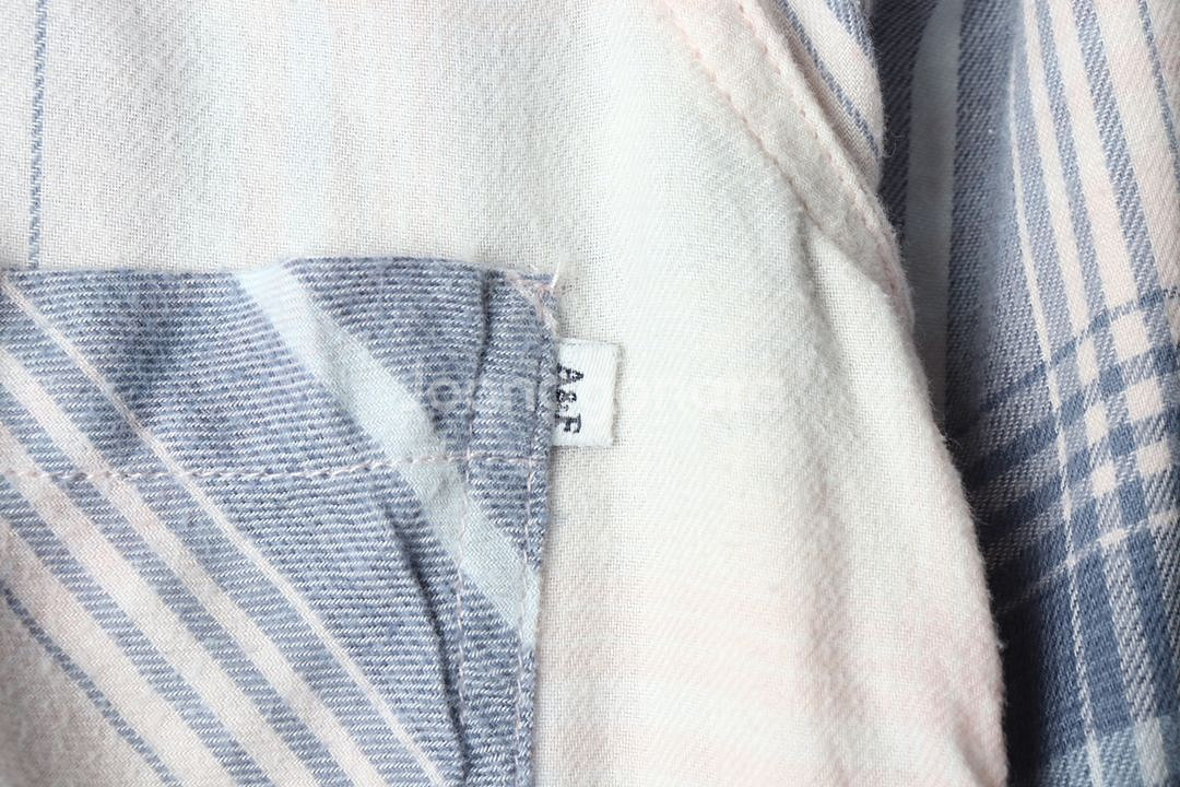 W(XS-S) 아베크롬비 셔츠 남방 체크 플란넬--4