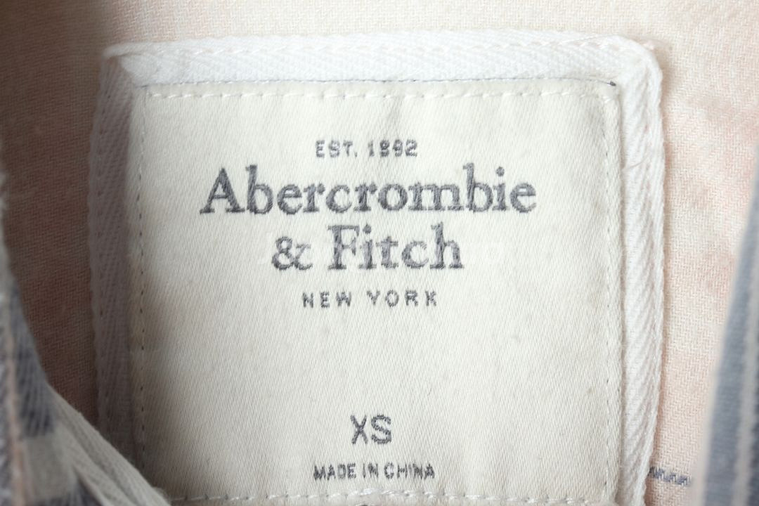 W(XS-S) 아베크롬비 셔츠 남방 체크 플란넬--5