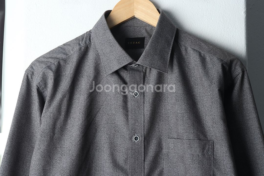 (XL) 브랜드빈티지 셔츠 남방 예작 패턴 그레이--2