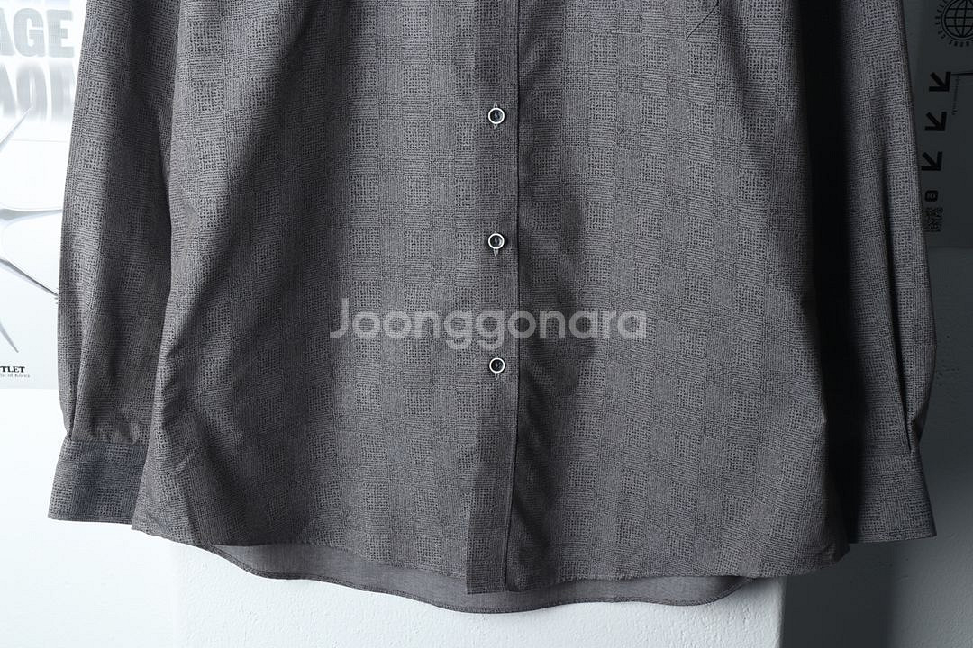 (XL) 브랜드빈티지 셔츠 남방 예작 패턴 그레이--3