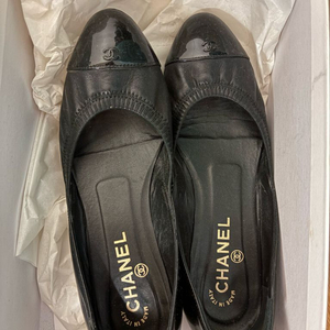 샤넬 램스킨 플랫 38