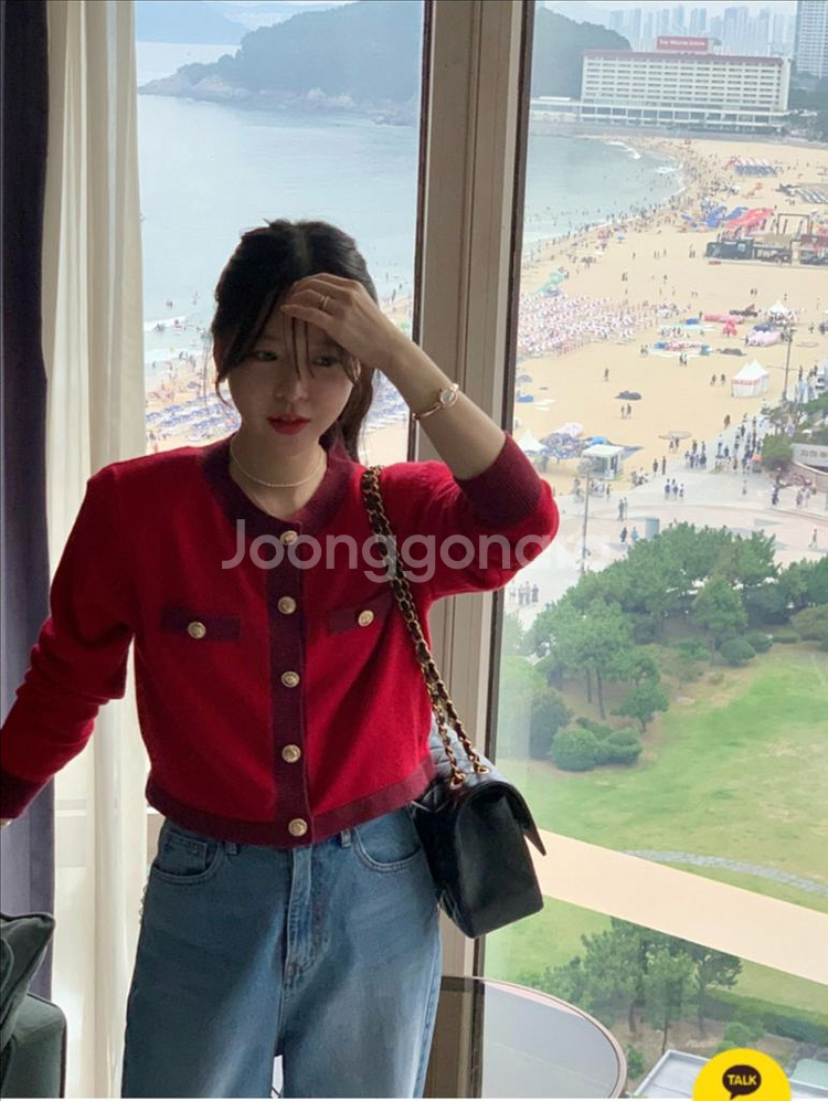 바이씨니 레드코코가디건 새상품--0