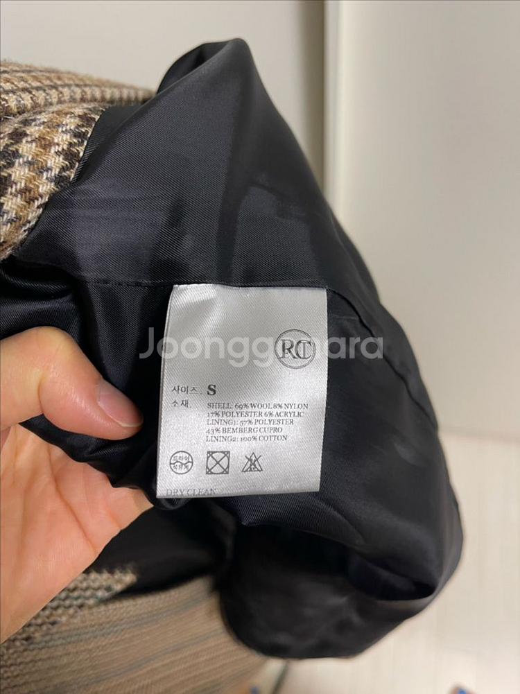 렉토 RECTO 여성 체크 코트--5