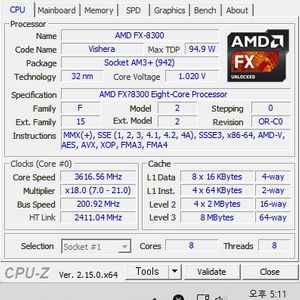 데스크탑 반본체(FX8300)