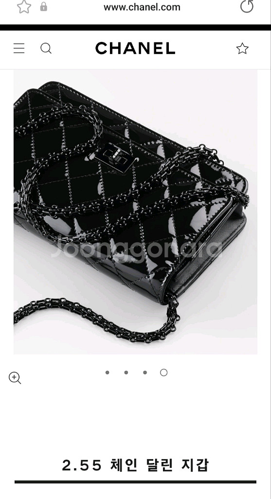 샤넬 2.55 블랙 페이던트 woc(시즌상품)--7