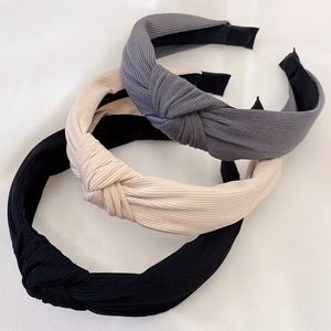 두꺼운 매듭 머리띠 헤어밴드 3종 세트