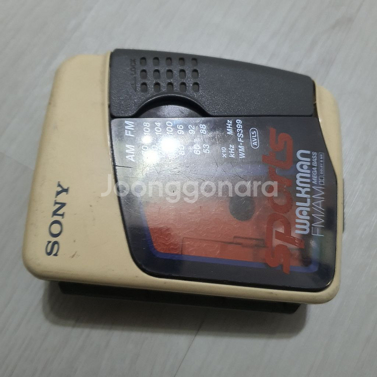 소니 워크맨 WM-FS399 카세트 라디오 부품용--0