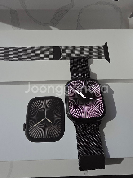 애플워치10 티타늄 46mm 밀레니즈루프 애플케어+--0