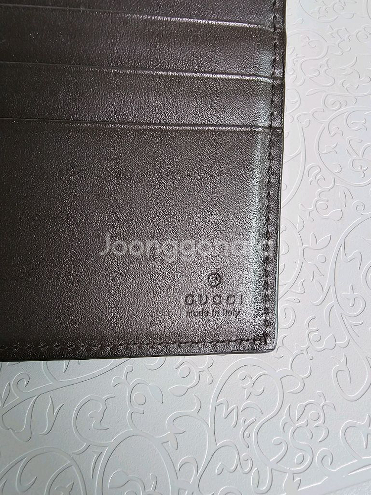 (정품) 구찌 GG 수프림 벌 자수 웹 반지갑/개인--6