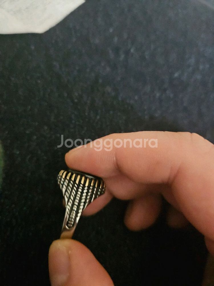 남성 스트릿 패션 반지 6.5cm--1