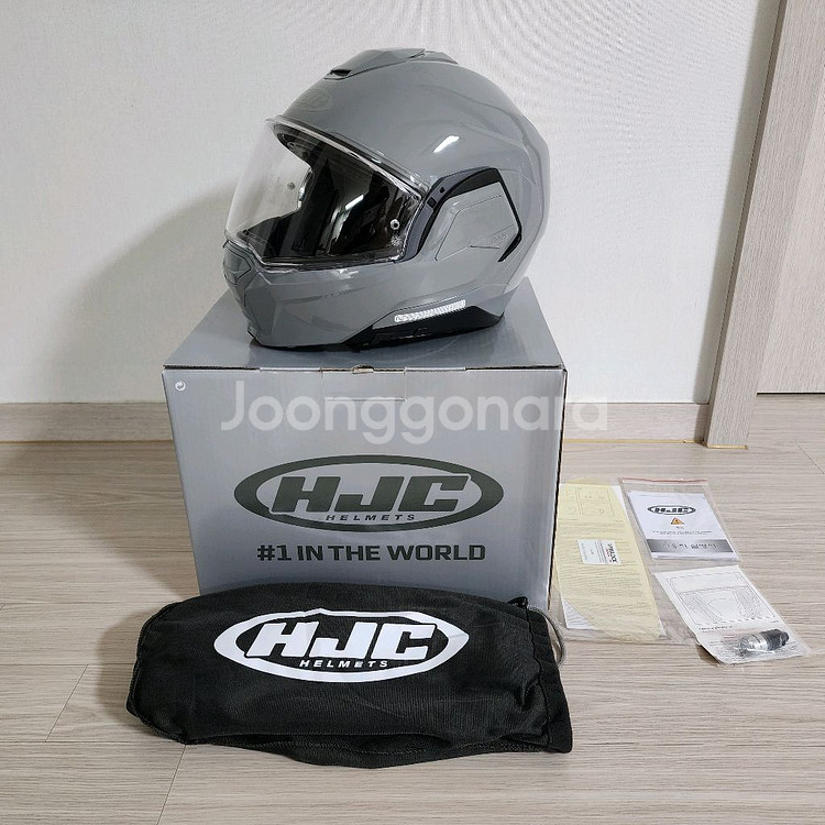 홍진 i100 헬멧 판매합니다. (그레이, XXL)--3