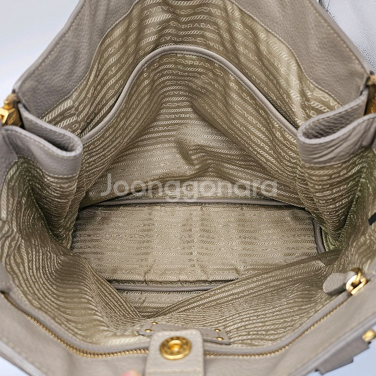 정품 프라다 집업 숄더백--7