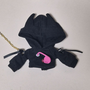 오비츠 11 인형 옷 악마뿔 후드 블랙