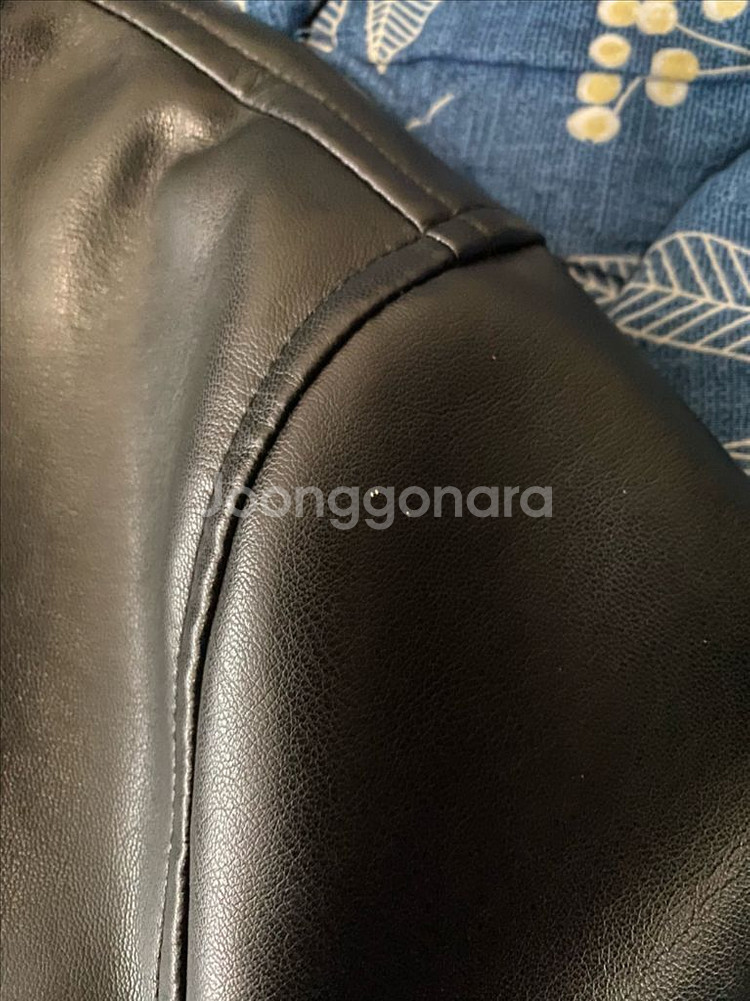 새상품 미니멀 레더 자켓 가죽 자켓 오버핏 루즈핏--4