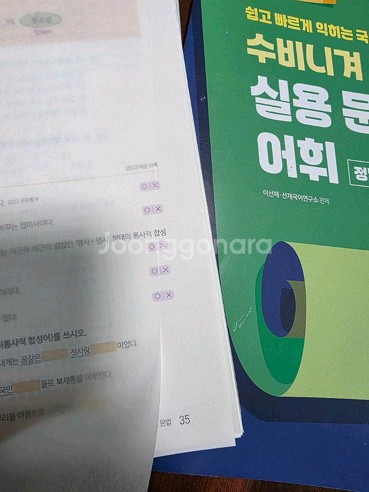 선재국어 수비니겨 실용문법과 어휘 2025--4