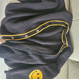 오버핏 스마일 가디건