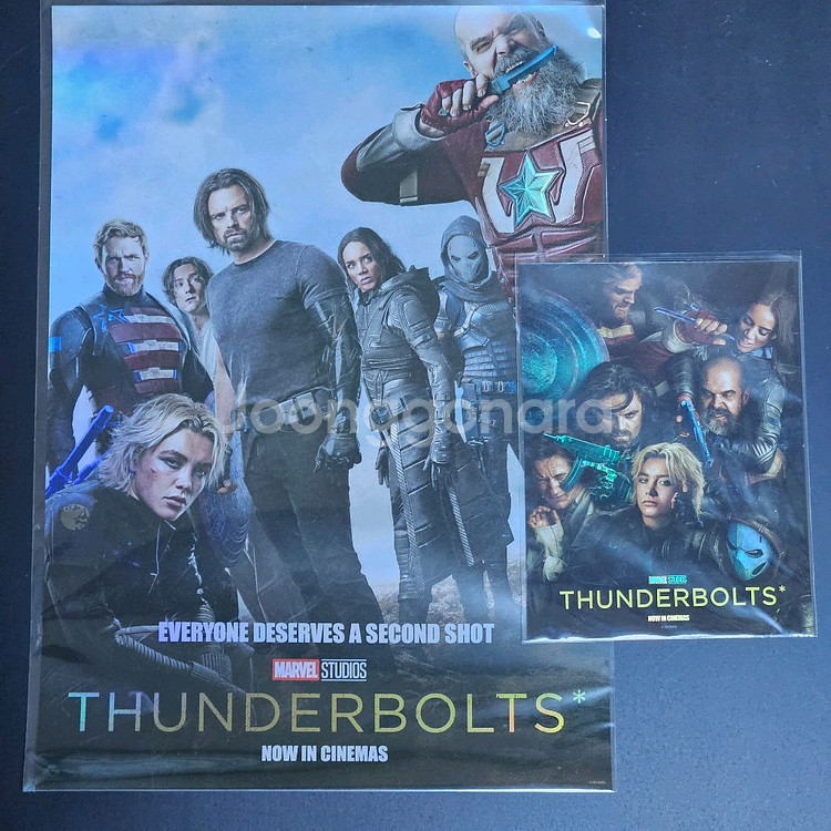 [세트]마블 썬더볼츠 롯데시네마 광음포스터 아트카드--0