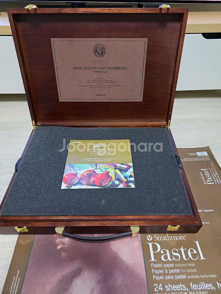 문교 갤러리 아티스트 소프트 원형 파스텔 200색 (목--2