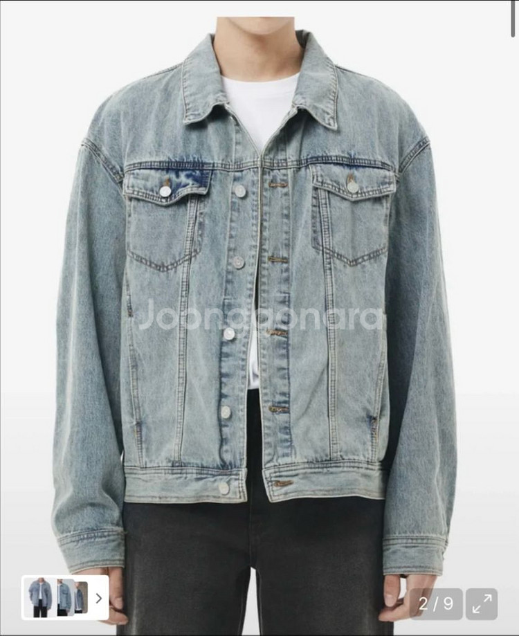 86로드 워싱 데님자켓(S사이즈)--1