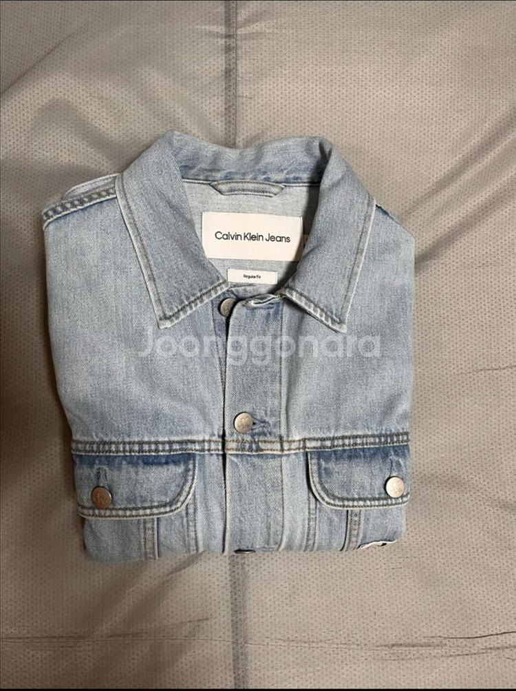 캘빈클라인) 연청색 데님자켓(S사이즈)--3