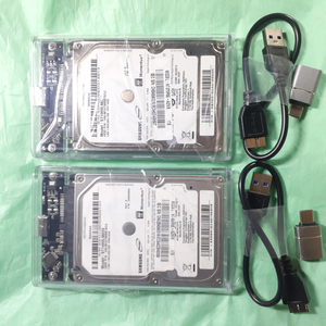 외장하드 2개 1TB USB3.0 1+1