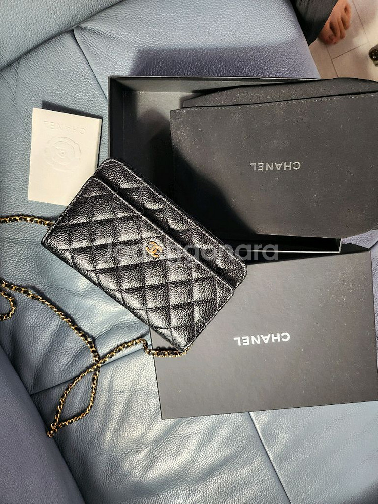 샤넬 WOC 캐비어 블랙--5