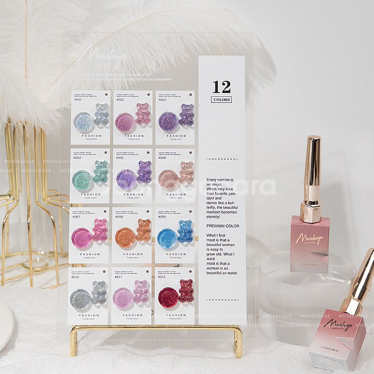 (새상품 당일배송!)젤네일 고밀도 글리터젤12컬러세트--0