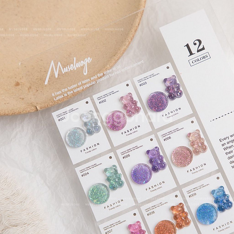 (새상품 당일배송!)젤네일 고밀도 글리터젤12컬러세트--3