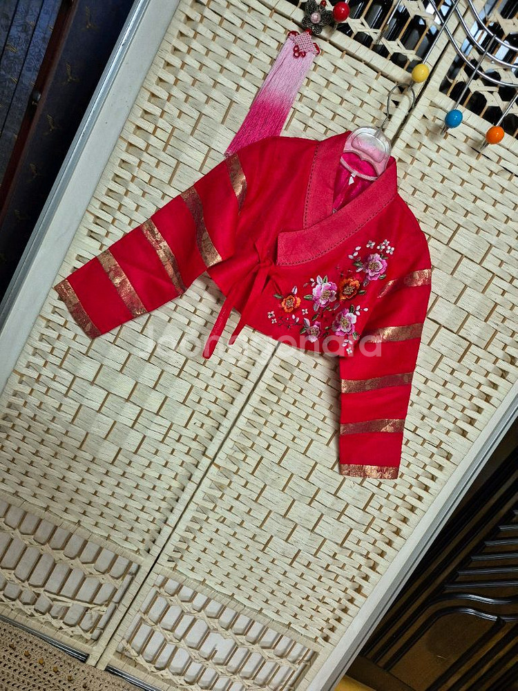 여아한복저고리8호8세정도드라이마침--4